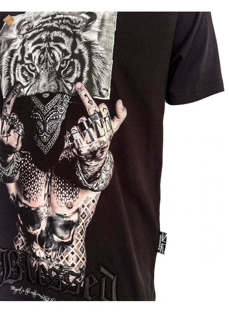 Blessed Regret  T Shirt Black
