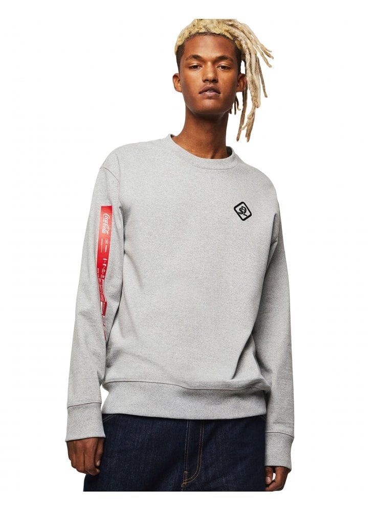 Diesel Coca Cola Sweatshirt Heather Grey