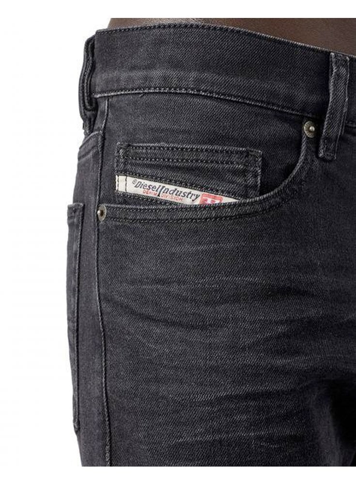 Diesel D-luster Men's Stretch Slim Fit Washed Black Ogdar