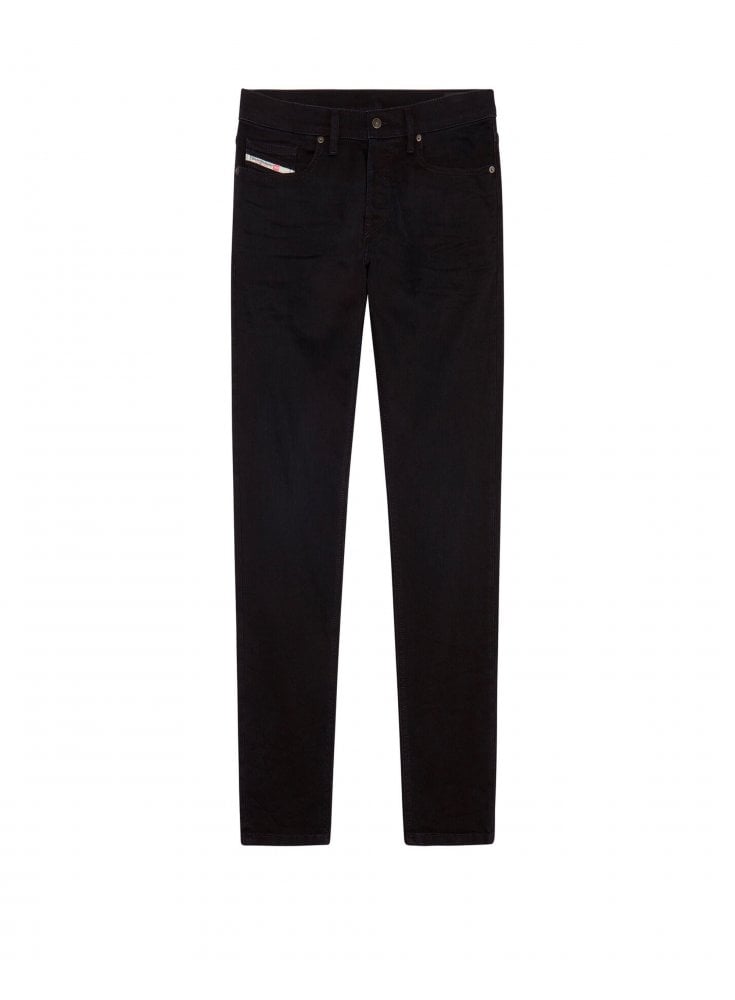 Diesel D-luster Slim Tapered Jean Washed Black 0elay