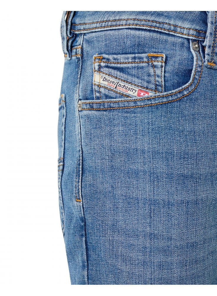 Diesel Larkee Beex Tapered Straight Jean Light Blue 009zr
