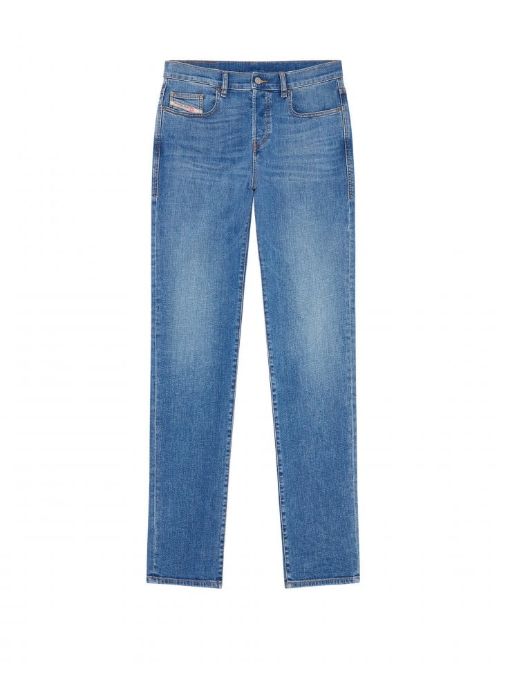 Diesel Mens D-viker Straight Leg Regular Fit Medium Blue 09d47