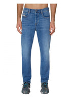 Diesel Mens D-viker Straight Leg Regular Fit Medium Blue 09d47