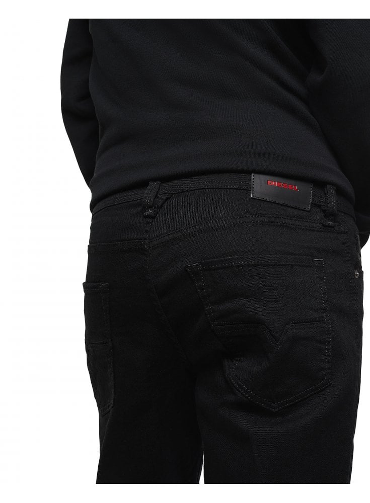 Diesel Mens Relaxed Tapered Fit Jean Larkee-Beex 0688H - Black