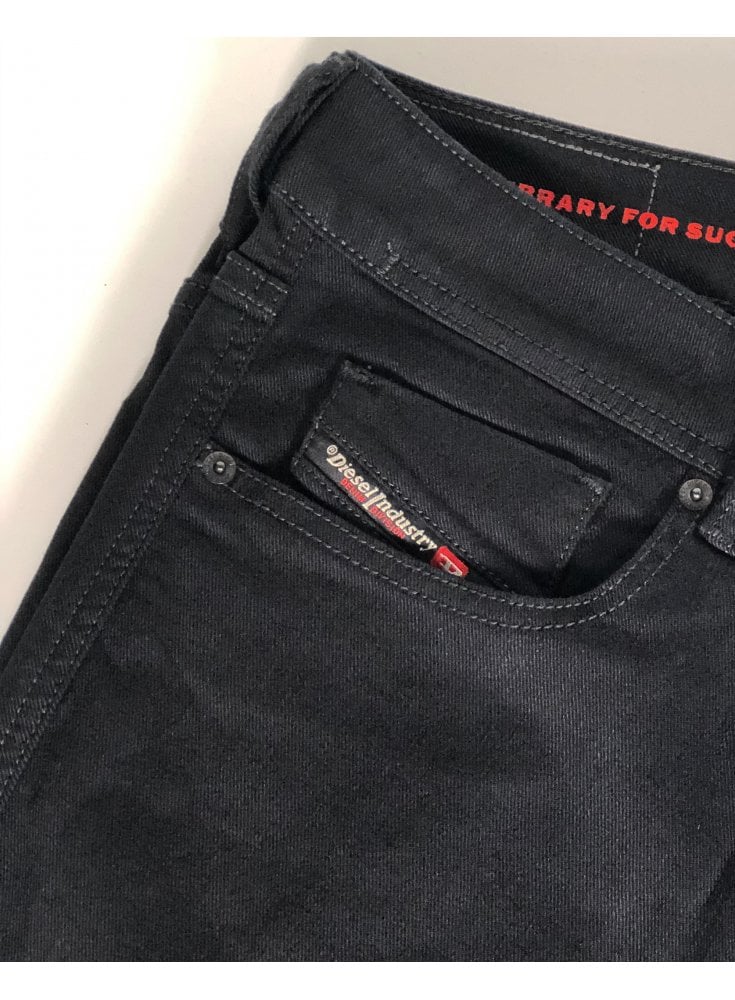 Diesel Mens Sleenker Skinny Fit Low Waist Skinny Leg Black 09c51