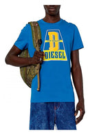 Diesel Mens T-Diegor T Shirt D Top Quality Blue