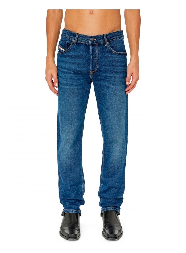 Diesel Soft Stretch Regular Tapered D-Finning Dark Blue Jean 0GYCS