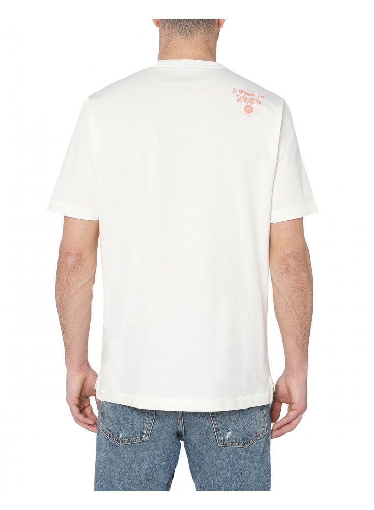 Diesel T-Just Slits G1 T Shirt Off White
