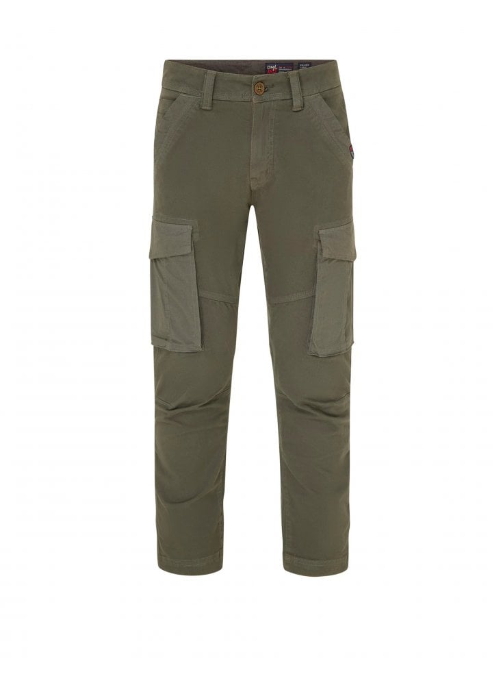 DML Blade Contrast Fabric Cargo Trouser Olive
