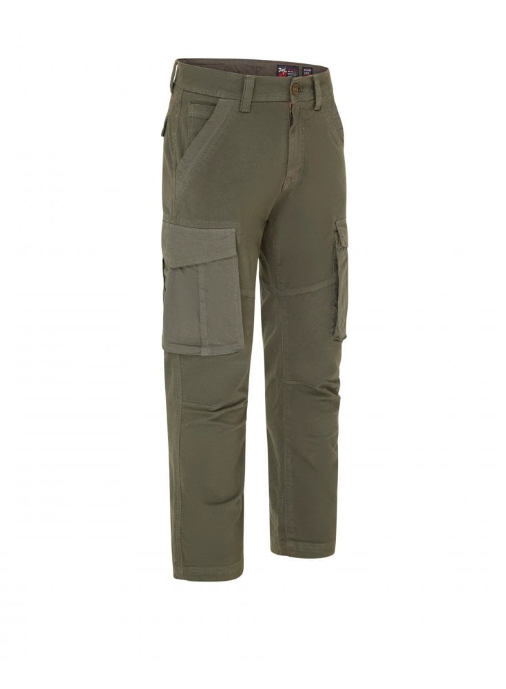 DML Blade Contrast Fabric Cargo Trouser Olive