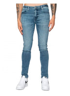 DML Flextreem Performance Stretch Skinny Fit Denim Jean Mid Blue