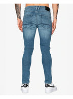 DML Flextreem Performance Stretch Skinny Fit Denim Jean Mid Blue