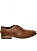 Front Diego Mens Brogue Tan Shoe