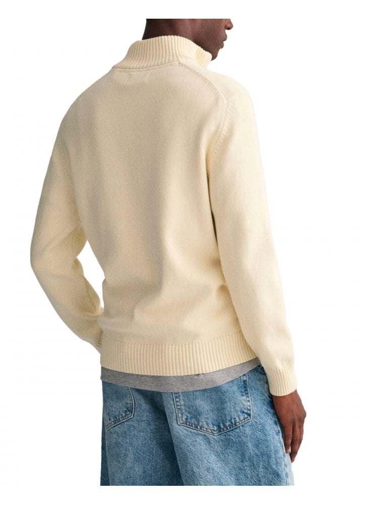Gant Casual Cotton Halfzip Cream