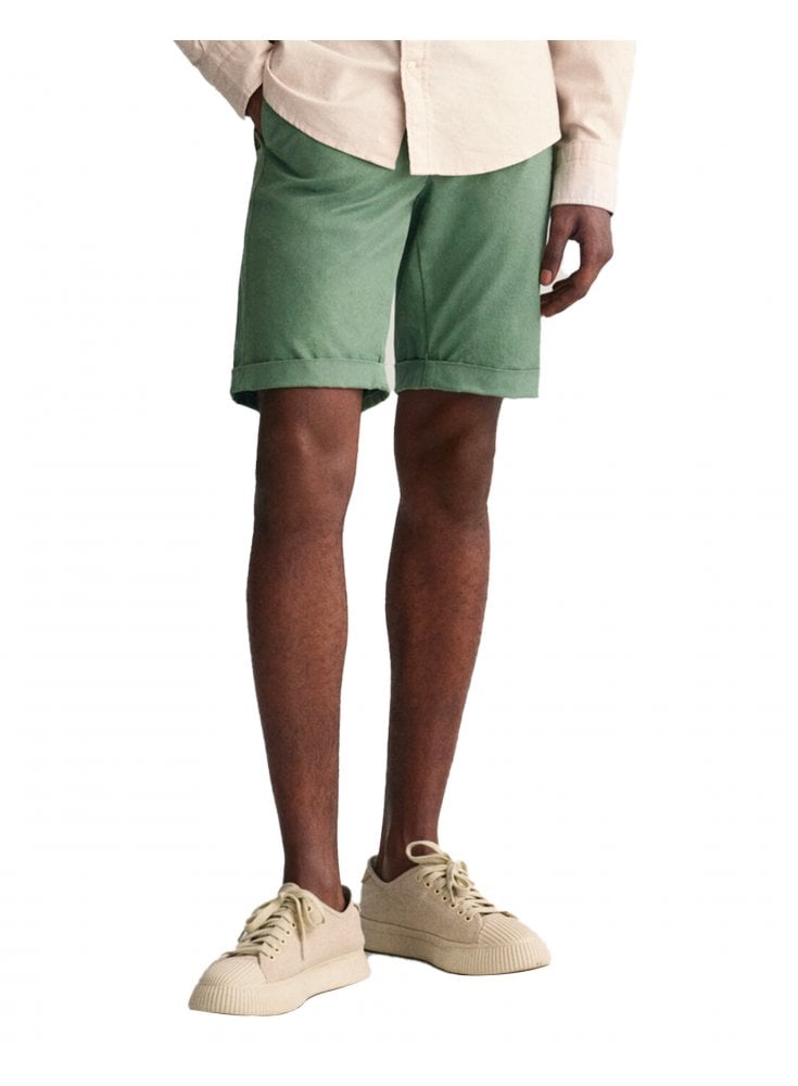 Gant Slim Sunfaded Shorts Kalamata Green