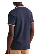 Gant tipping collar polo shirt EVENING BLUE