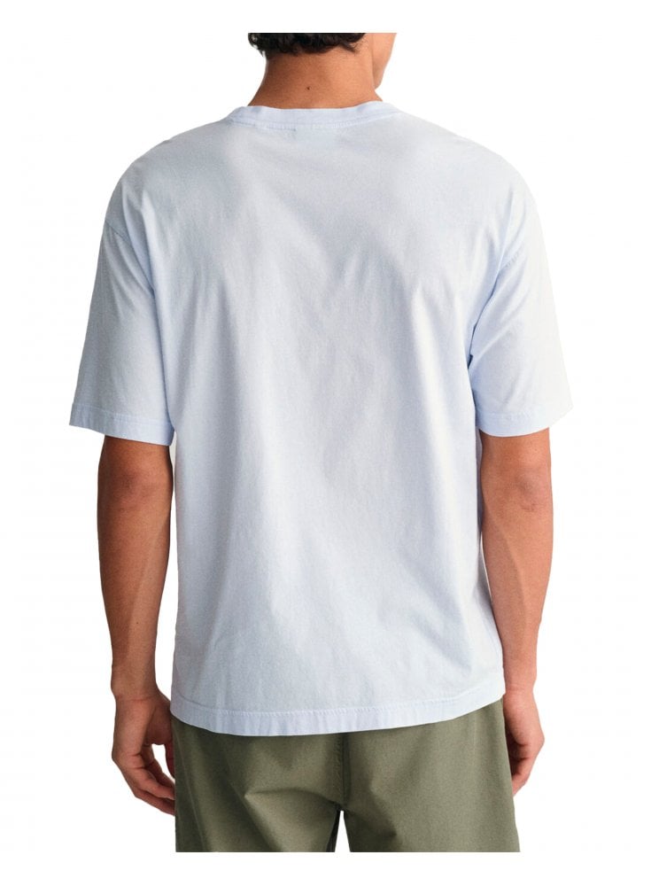 Gant Washed Graphic Tshirt Light Blue