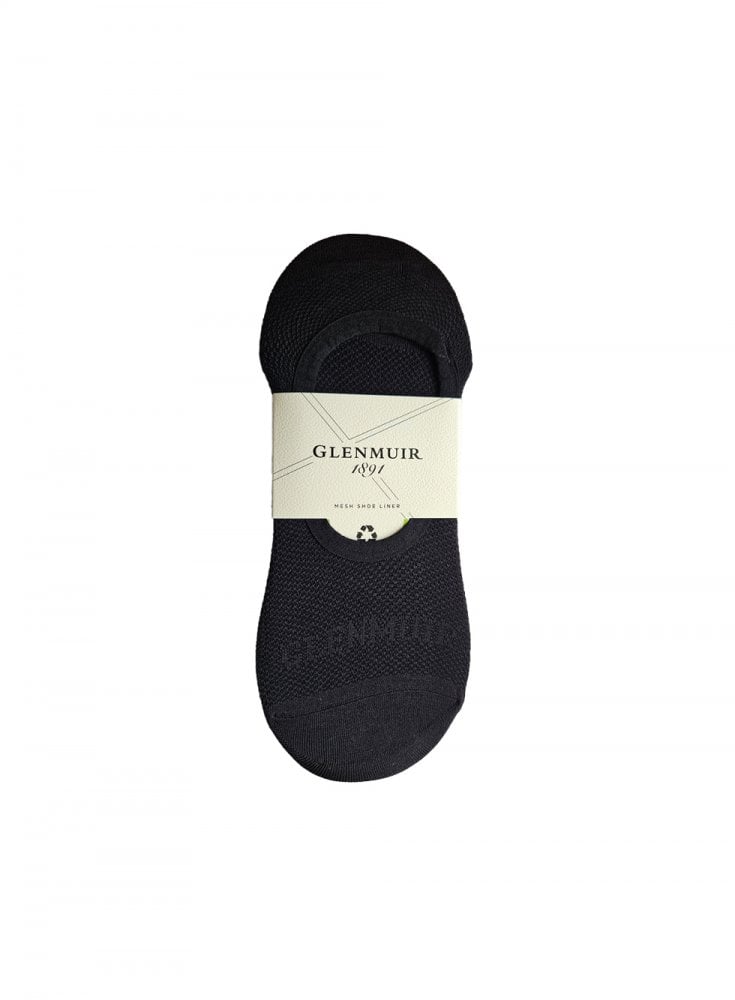 Glenmuir 3 Pack Invisible Socks Black