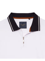 Guide London 1/4 Zip Polo Shirt White