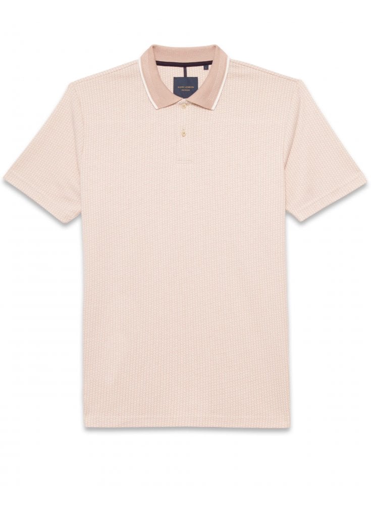Guide London Jacquard Polo Beige