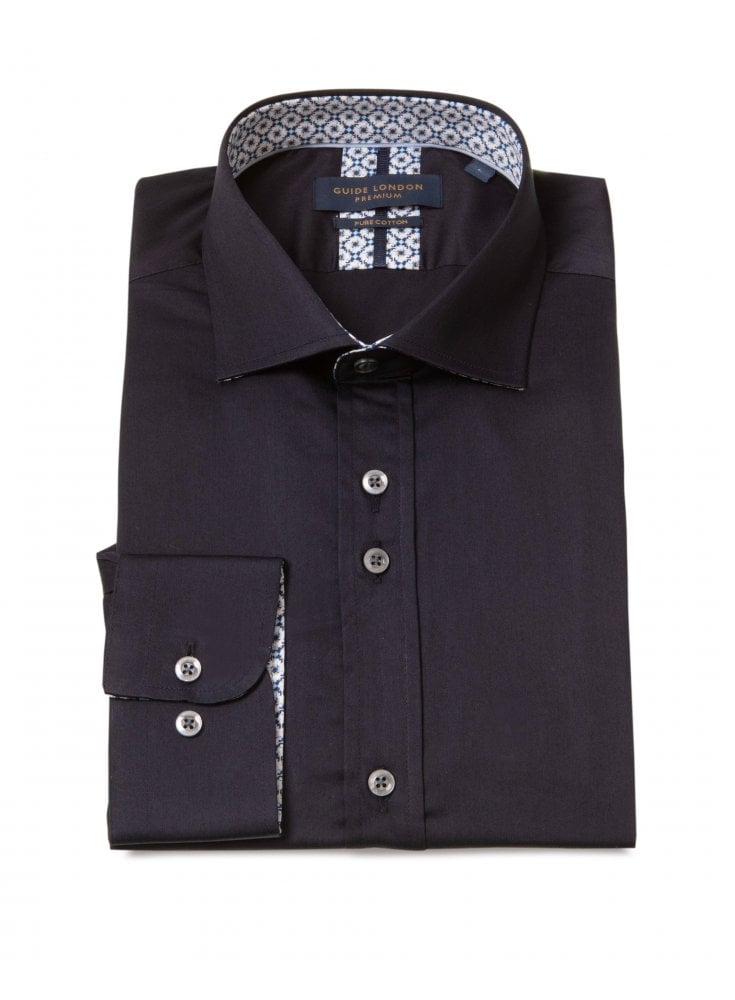Guide London Long Sleeve Shirt Navy