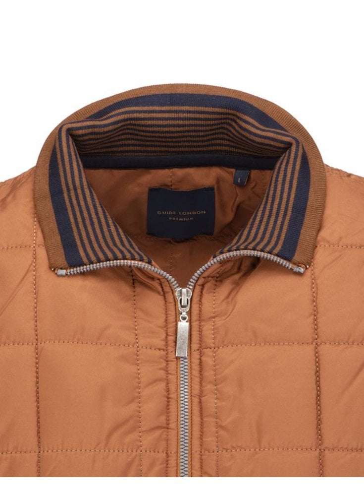 Guide London Quilted Gilet Camel