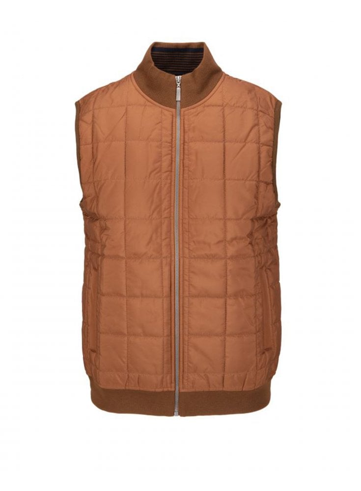 Guide London Quilted Gilet Camel