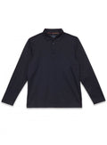 Guide Premium Long Sleeve Jersey Polo Shirt Navy