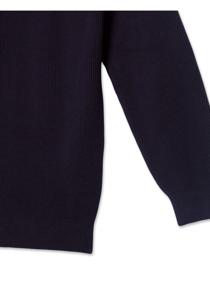 Guide Premium Long Sleeve Polo 1/4 Zip Sweater Navy