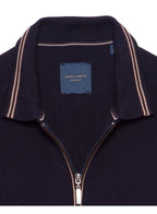 Guide Premium Long Sleeve Polo 1/4 Zip Sweater Navy