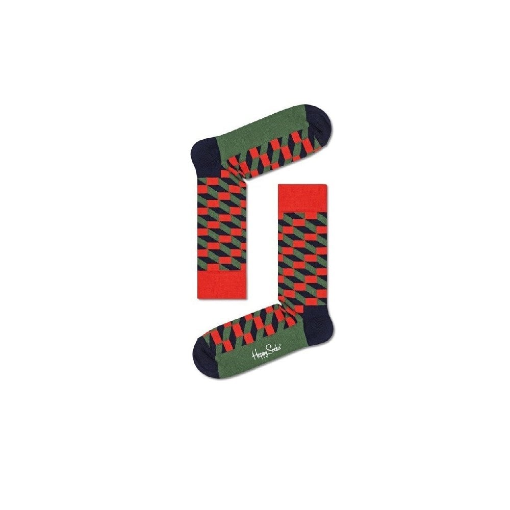 Happy Socks 2-Pack Snowman Socks Gift Box, Red