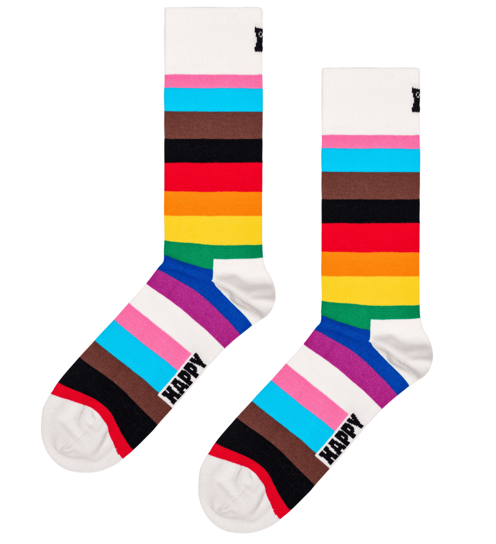 Happy Socks 2-Pack Pride Socks Gift Box, White