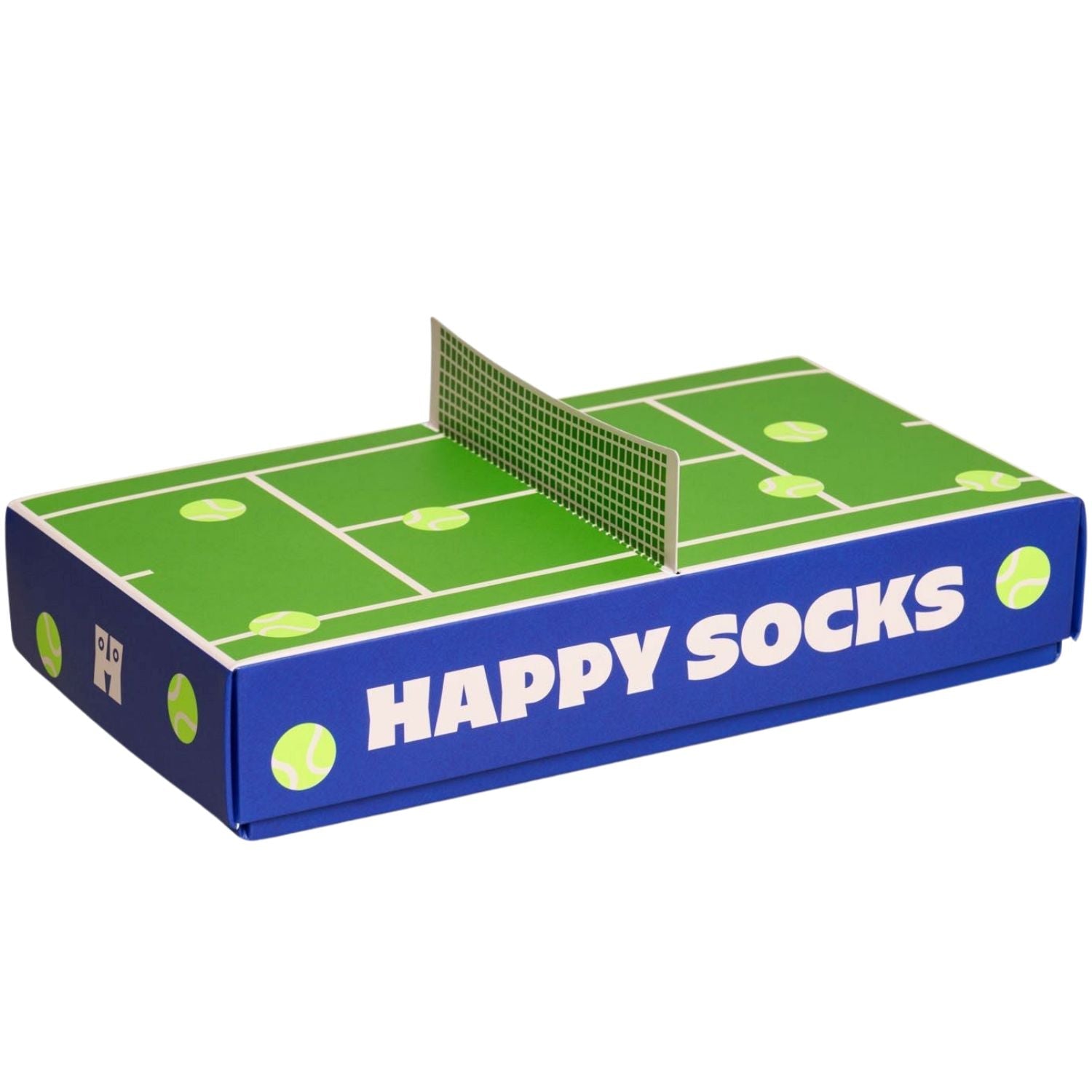Happy Socks 2-Pack Tennis Socks Gift Set, Green/blue