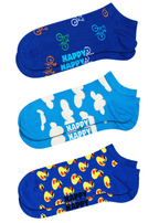 Happy Socks 3-pack Bikes Low Socks, Blue
