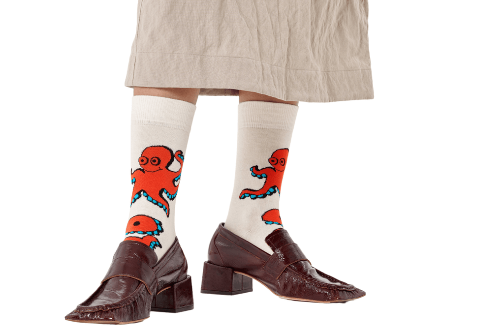 Happy Socks Helloctopus Socks, White