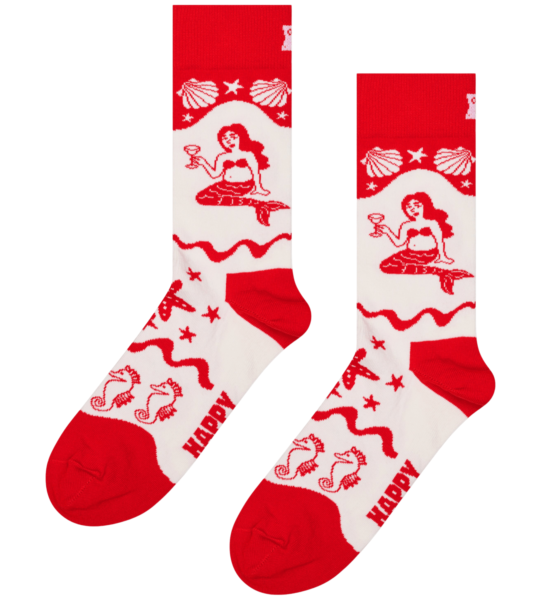 Happy Socks Mermaids Socks, White