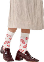 Happy Socks Pizza Socks, White