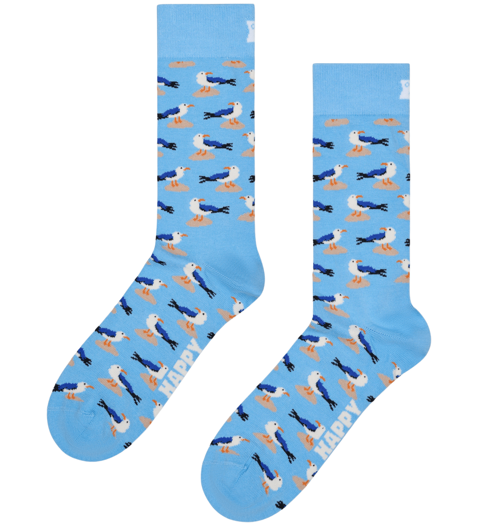 Happy Socks Seagull Socks, Light Blue