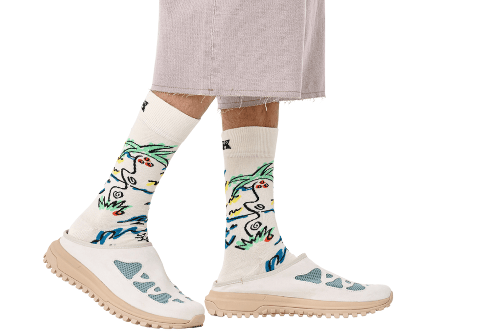 Happy Socks Surfer Socks, White