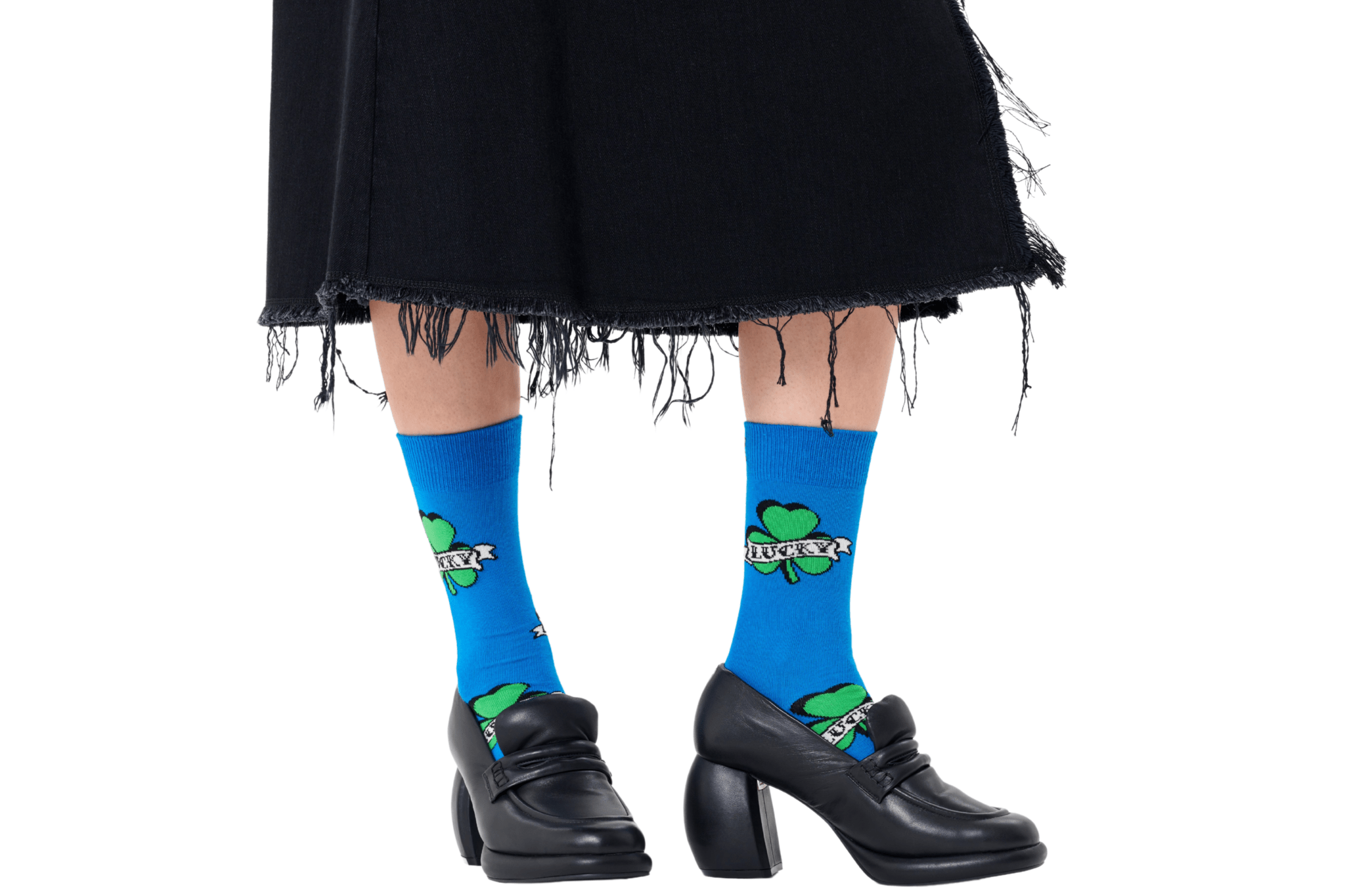 Happy Socks Three Leaf Lucky Sock, Blue