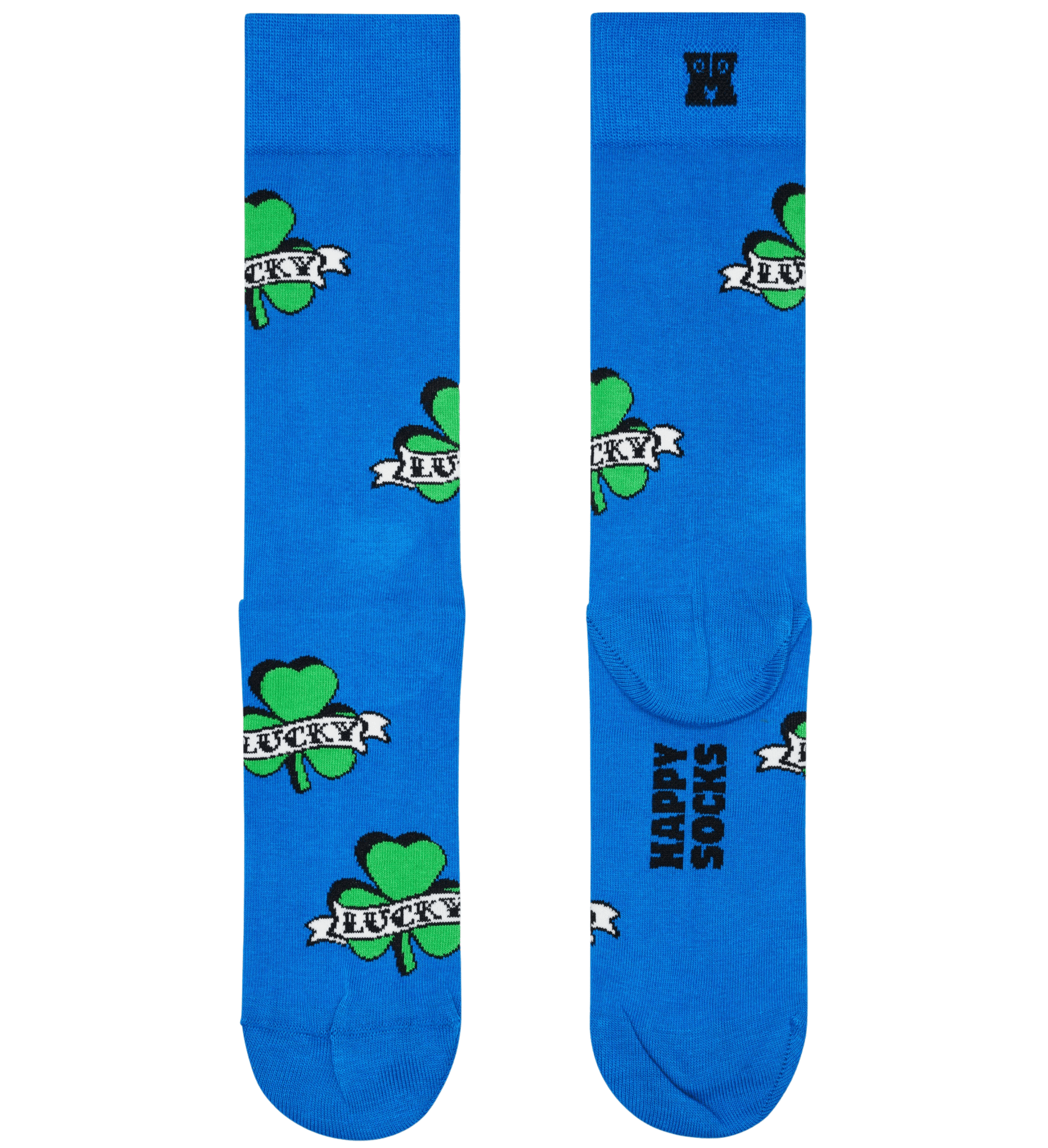 Happy Socks Three Leaf Lucky Sock, Blue