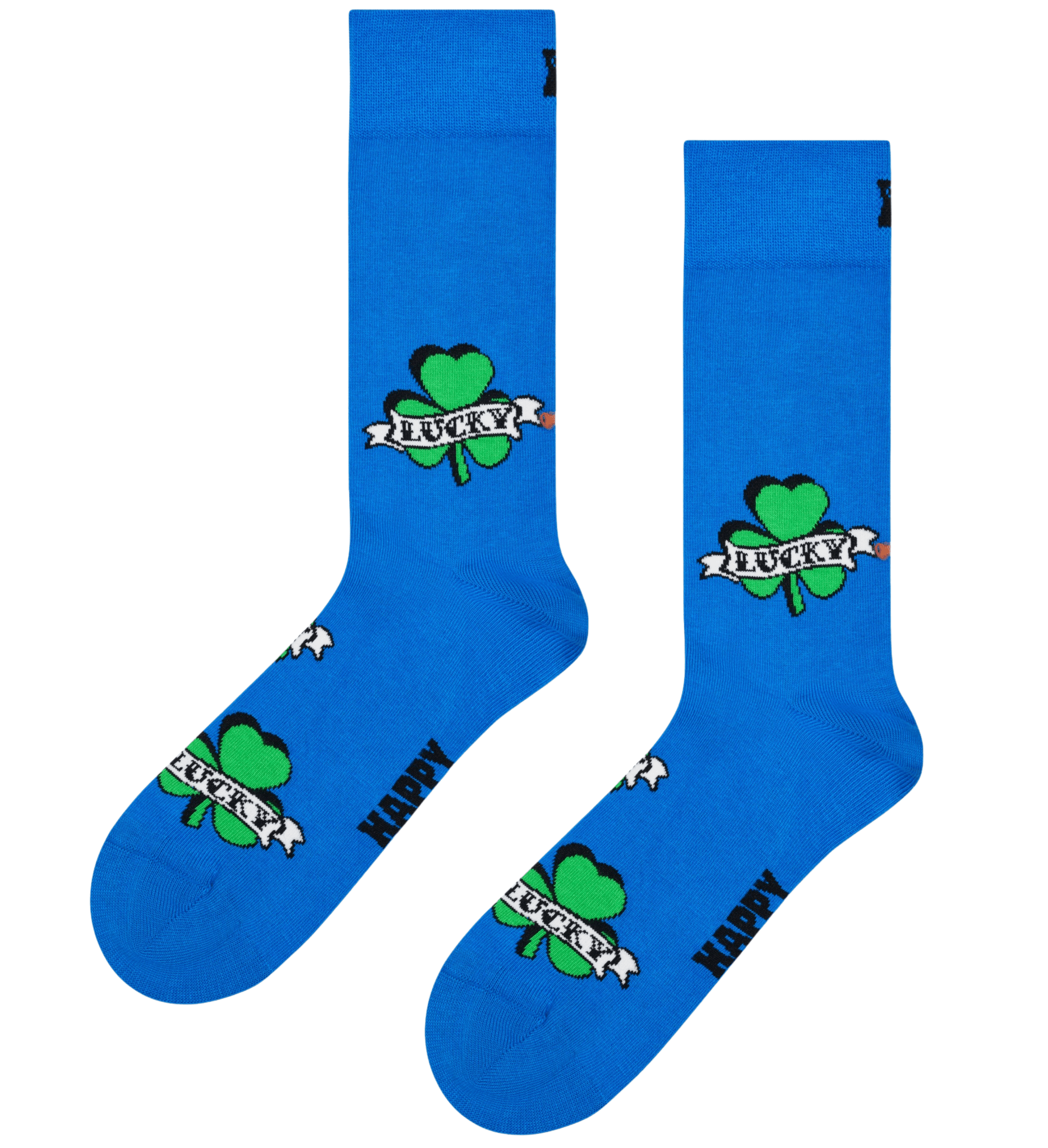 Happy Socks Three Leaf Lucky Sock, Blue