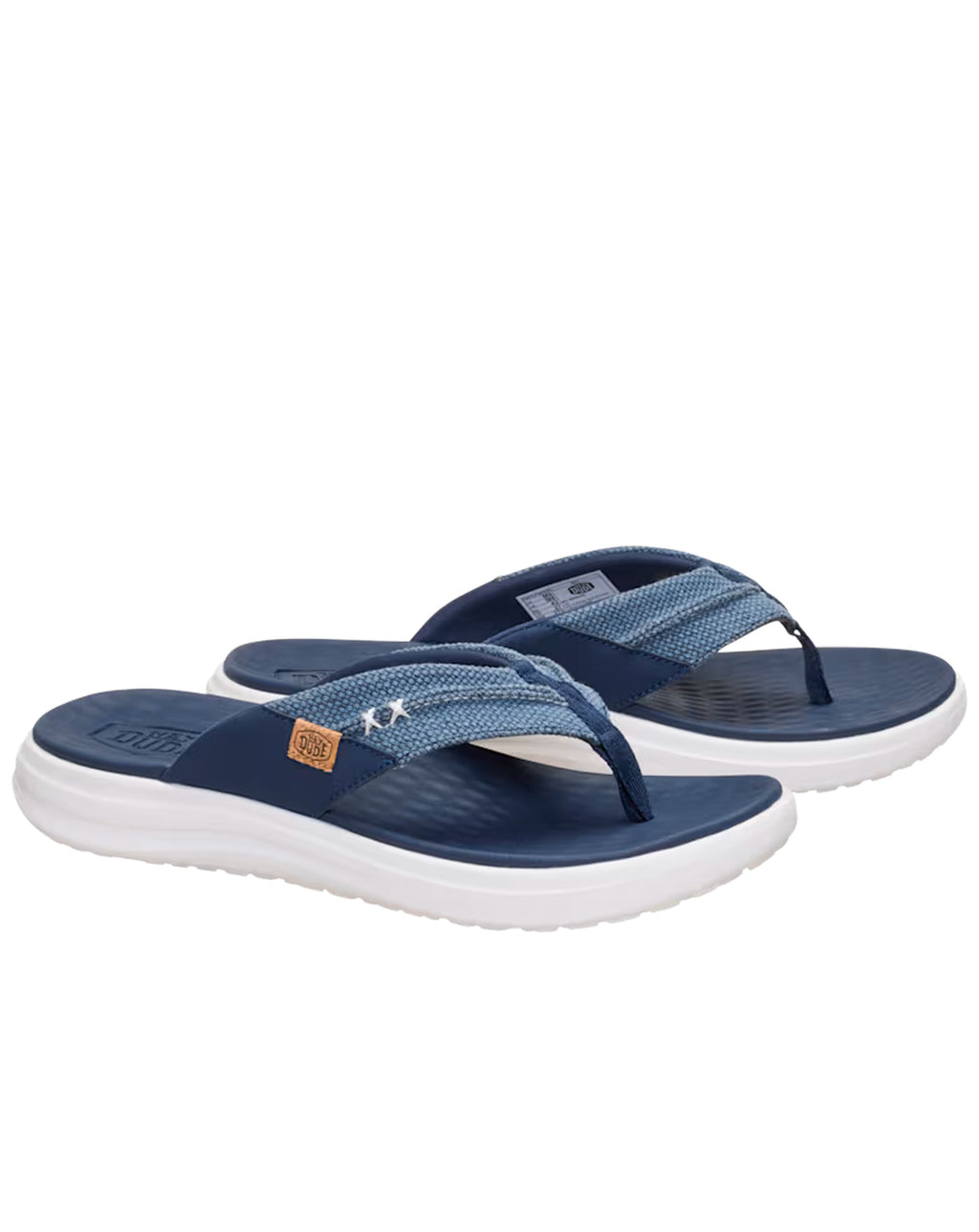 Hey Dude Finn Flip Braided Flip Flop NAVY