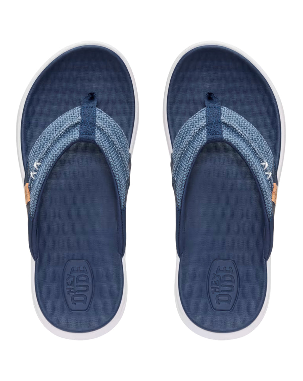 Hey Dude Finn Flip Braided Flip Flop NAVY