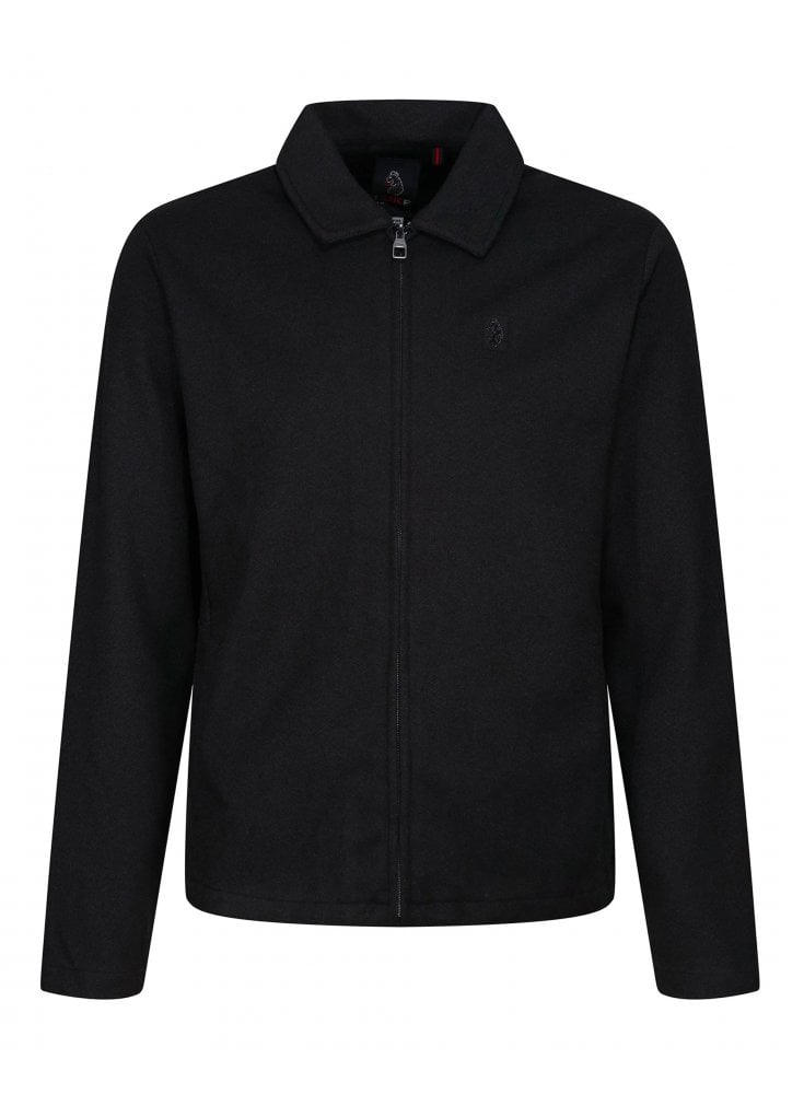 Luke 1977 Back Bone Zip Through Jacket Black