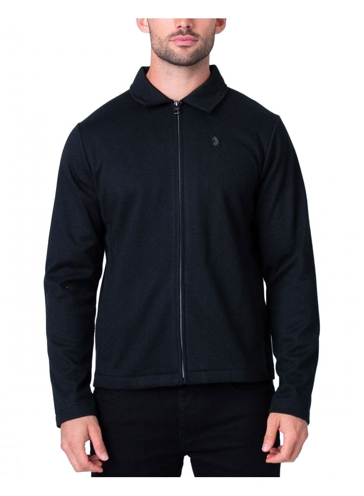 Luke 1977 Back Bone Zip Through Jacket Black