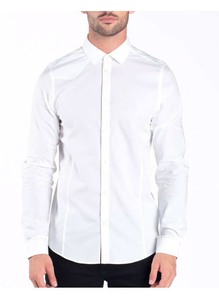 Luke Mainline Butchers Shirt White