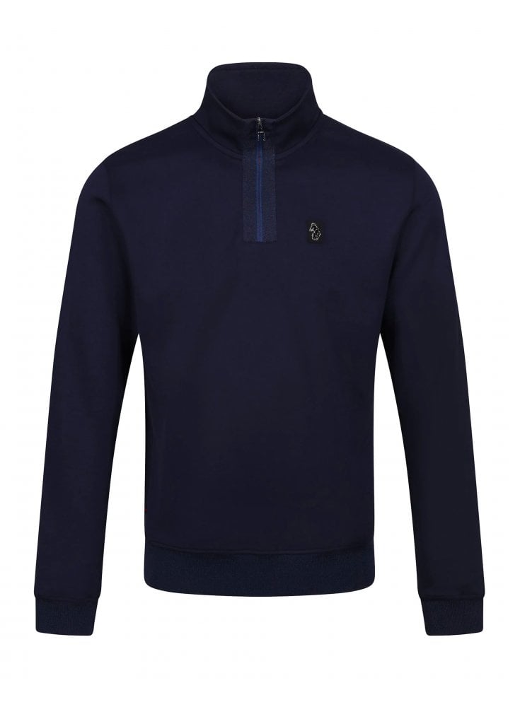 Luke Mainline Full Hardy Zip Sweatshirt Dark Navy