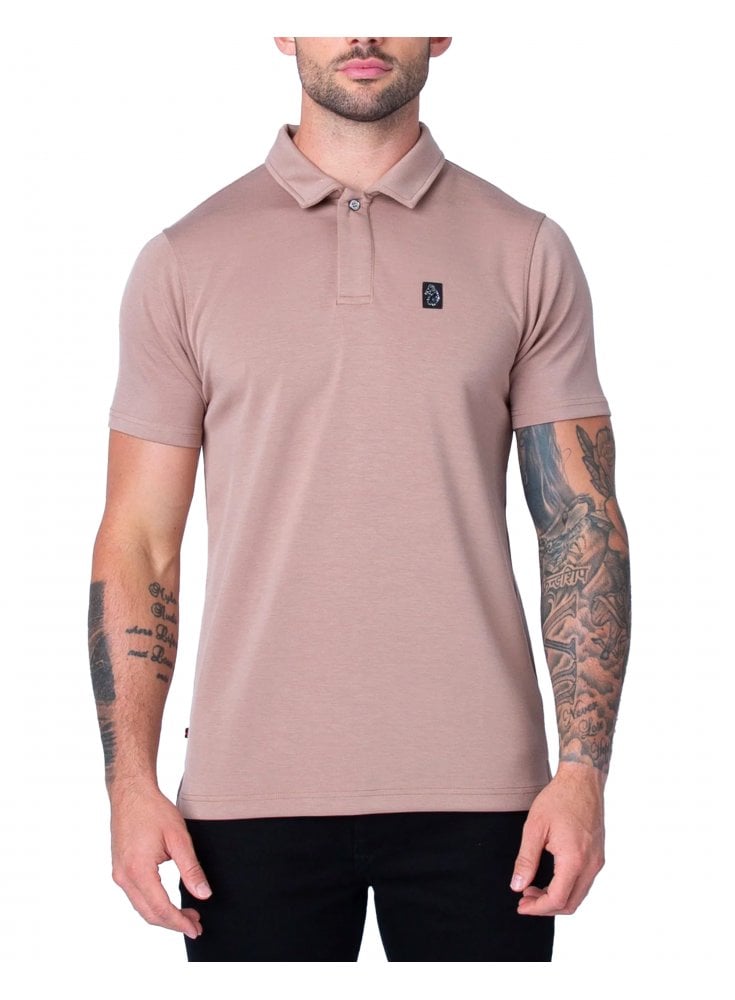 Luke Mainline Polo Shirt Short Sleeve Oatmeal