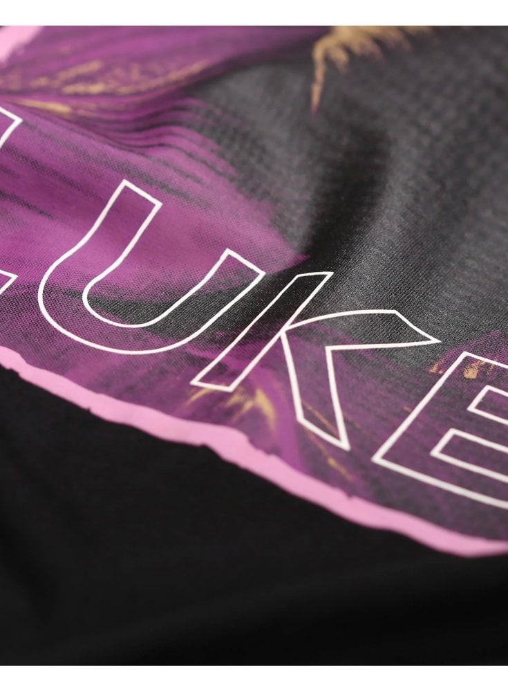 Luke Mainline Printed Jersey Tee Shirt Jet Black
